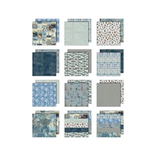 Tim Holtz Paper 8x8" - Palette Collection / Blue